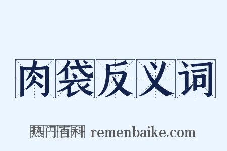 肉袋反义词是什么意思的图片